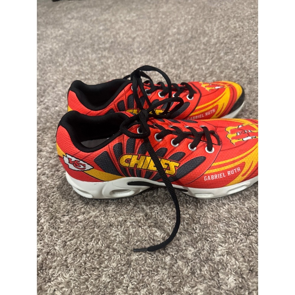 Gabriel Ruth Kansas City Chiefs NFL Red Yellow Sneakers Mens Size 45